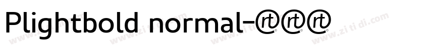 Plightbold normal字体转换 Plightbold normal字体转换